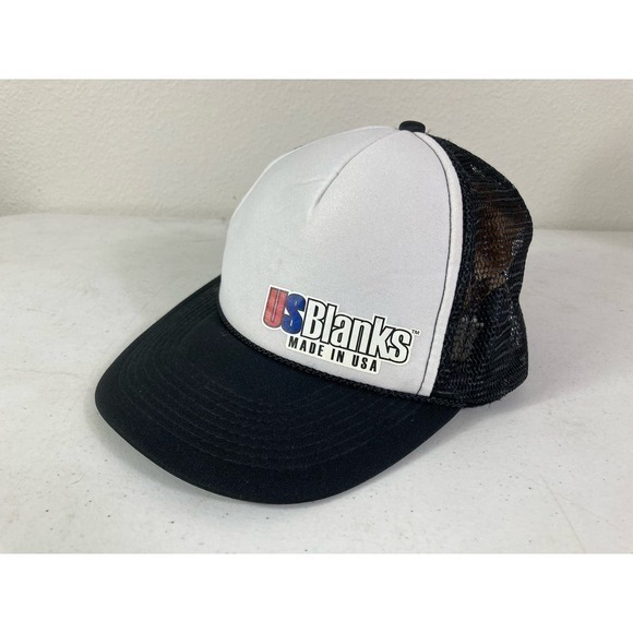 Otto‎ USBlanks Hat Cap OSFM Made in USA Vintage 90s Unisex Adult Nylon Mesh - Picture 2 of 9